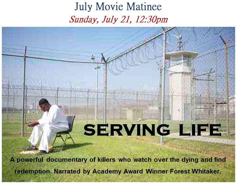 Serving Life - movie poster: A powerful documentary of killers who watch over the dying and find redemption, narrated by Academy Award Winner Forest Whitaker.